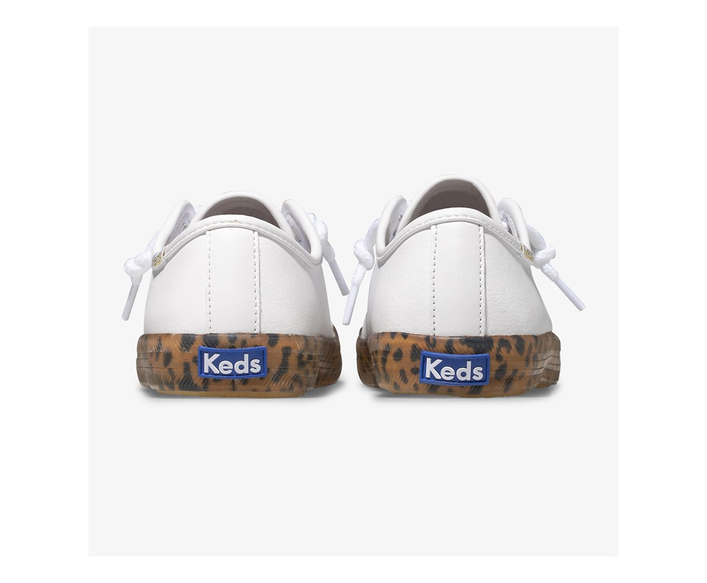 Tenis Keds Niña Blancos - Kickstart Leopard Foxing - 3049-XISNH